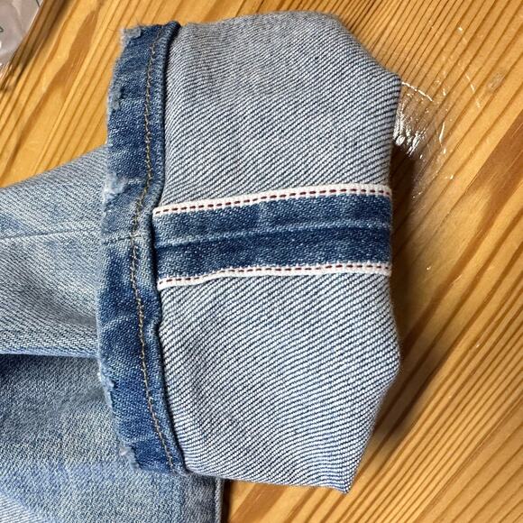Levi's 501 Jeans Sz 26 Skinny Italian Selvedge Denim Heart Break High Light Wash - Picture 3 of 16